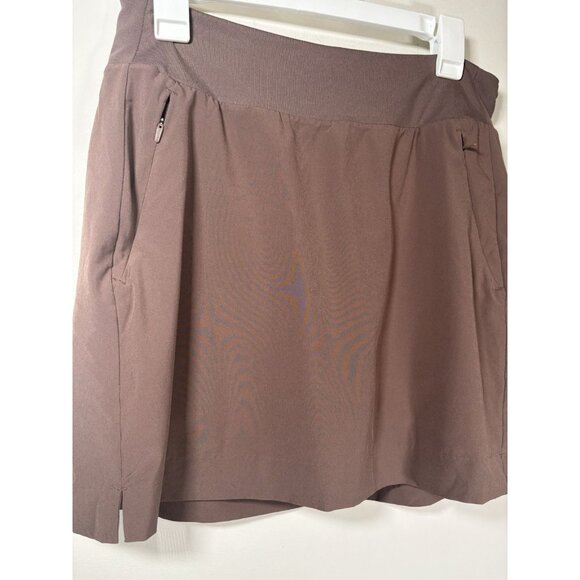 ATHLETA Soho Skort Mineral Brown Activewear Athleisure Pickleball Size 10 - Picture 2 of 5